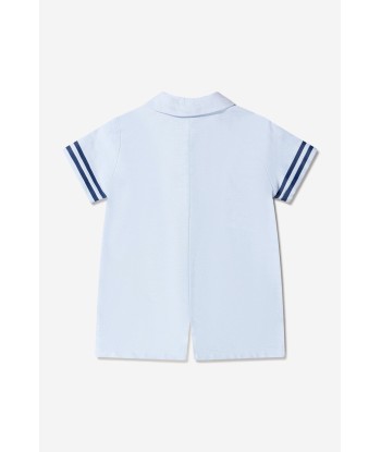 Gucci Baby Boys Cotton Oxford Romper Profitez des Offres !