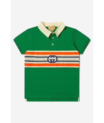 Gucci Boys Cotton Jersey Logo Polo Shirt chez Cornerstreet bien 