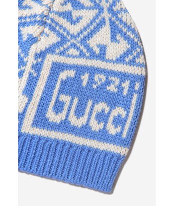 Gucci Baby Boys Cotton And Wool Geometric Hat le des métaux précieux