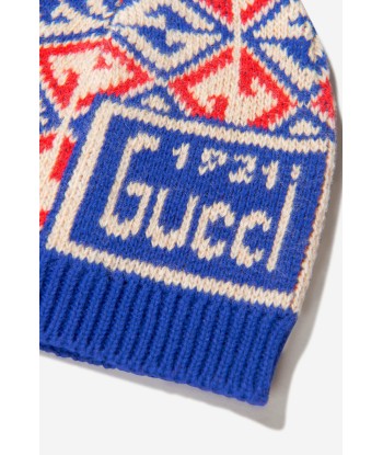 Gucci Baby Boys Cotton And Wool Geometric Hat france