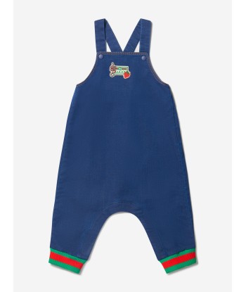 Gucci Baby Unisex Jersey Denim Dungarees 2024