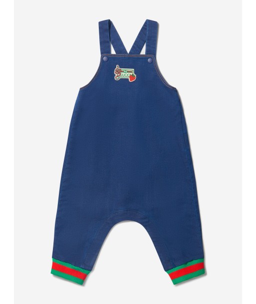 Gucci Baby Unisex Jersey Denim Dungarees 2024