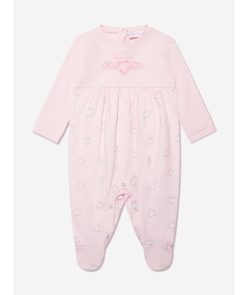 Monnalisa Baby Girls Crystal Babygrow in Pink 2024