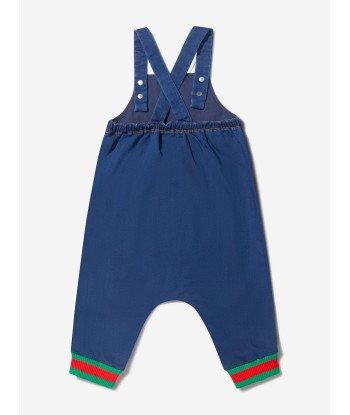 Gucci Baby Unisex Jersey Denim Dungarees 2024