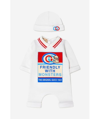 Gucci Baby Boys Cotton Romper Gift Set (3 Piece) est présent 