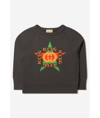 Gucci Unisex Cotton Logo Sweatshirt Les magasins à Paris et en Île-de-France