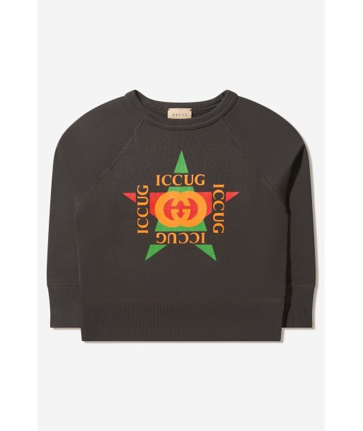 Gucci Unisex Cotton Logo Sweatshirt Les magasins à Paris et en Île-de-France