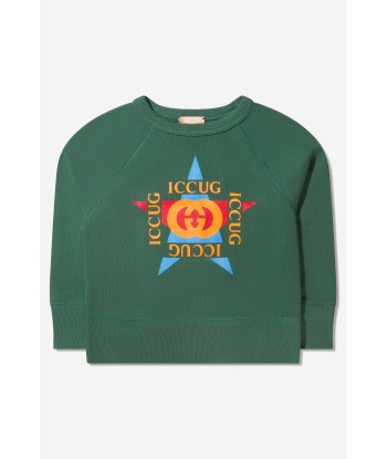 Gucci Unisex Cotton Logo Sweatshirt plus qu'un jeu 