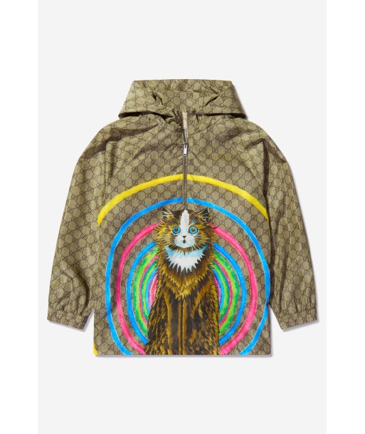 Gucci Unisex Hypnotic Cat Hooded Jacket acheter