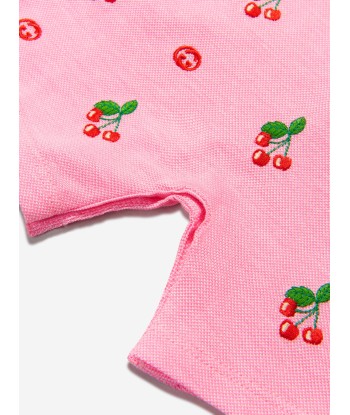 Gucci Baby Girls Cotton Cherry Logo Romper Comparez plus de prix