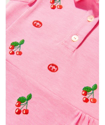 Gucci Baby Girls Cotton Cherry Logo Romper Comparez plus de prix