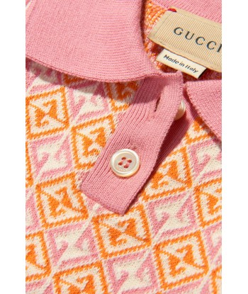 Gucci Baby Girls Cotton Knitted Geometric Dress Profitez des Offres !