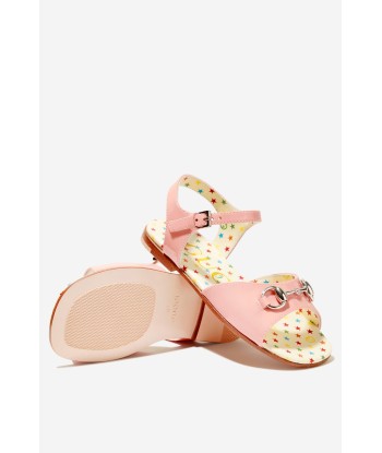 Gucci Girls Leather Horsebit Sandals outlet