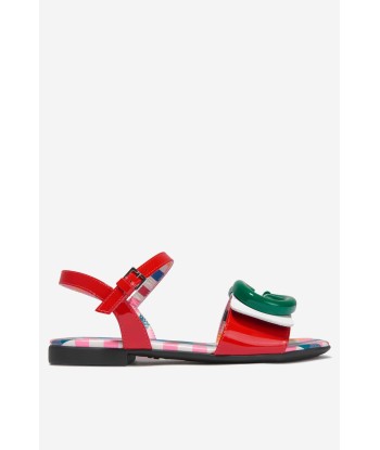 Gucci Girls Leather GG Sandals Découvrez la collection