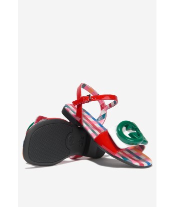 Gucci Girls Leather GG Sandals Découvrez la collection