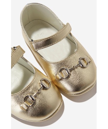 Gucci Baby Girls Leather Horsebit Shoes des créatures d'habitude