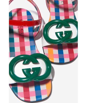 Gucci Girls Leather GG Sandals Découvrez la collection