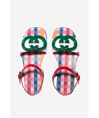 Gucci Girls Leather GG Sandals Découvrez la collection