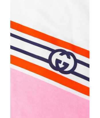 Gucci Baby Girls Cotton Logo Blanket Paris Déstockage Promo