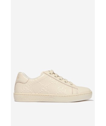 Gucci Unisex Leather Ace Trainers basket pas cher