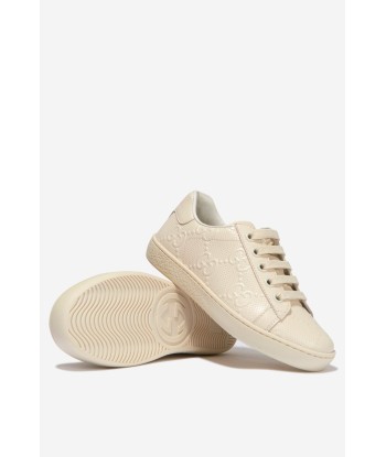 Gucci Unisex Leather Ace Trainers basket pas cher