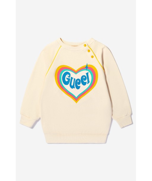 Gucci Girls Cotton Heart Print Sweatshirt Les magasins à Paris