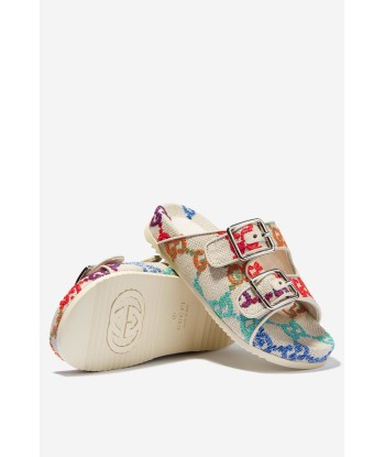 Gucci Unisex GG Logo Sandals Jusqu'à 80% De Réduction