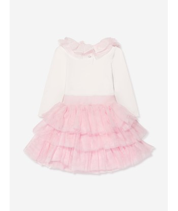 Monnalisa Baby Girls Bodysuit And Tutu Set in Cream Les magasins à Paris