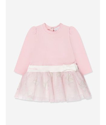 Monnalisa Baby Girls Long Sleeve Tutu Dress in Pink pas cher