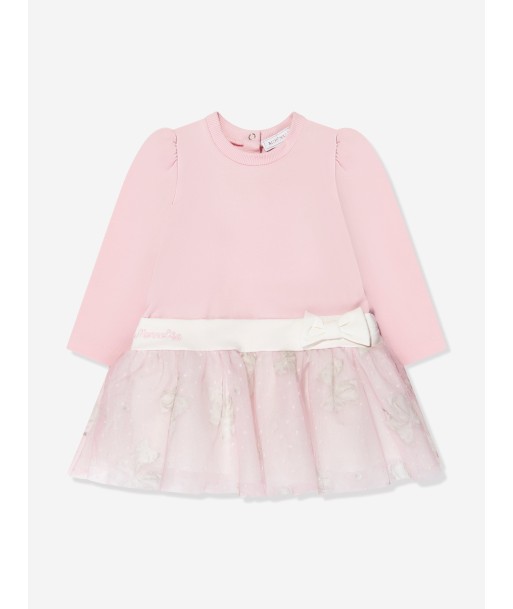 Monnalisa Baby Girls Long Sleeve Tutu Dress in Pink pas cher