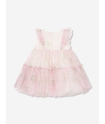 Monnalisa Baby Girls Sleeveless Tulle Dress in Pink la livraison gratuite