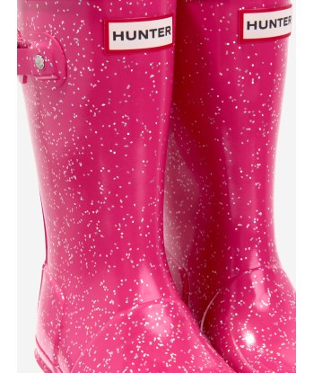 Hunter Girls Original Giant Glitter Wellingon Boots in Red Livraison rapide