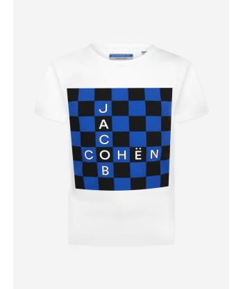 Jacob Cohen Boys T-Shirt brillant des détails fins