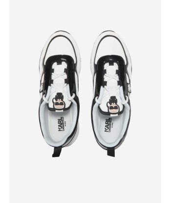 Karl Lagerfeld Girls Faux Leather Logo Trainers vente chaude votre 