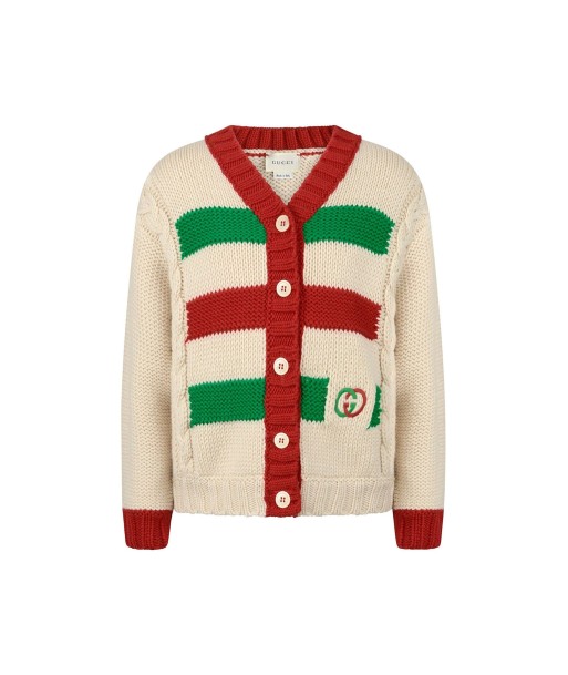 GUCCI Girls wool knitted cardigan Par le système avancé 