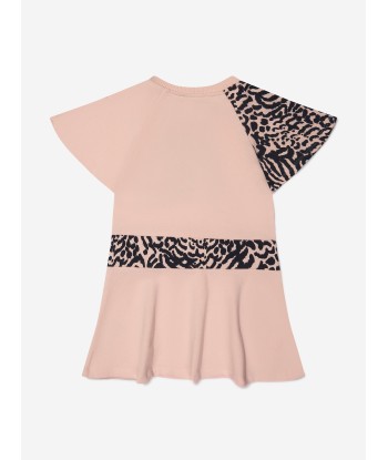 KENZO Girls Animal Print Cotton Dress 2023