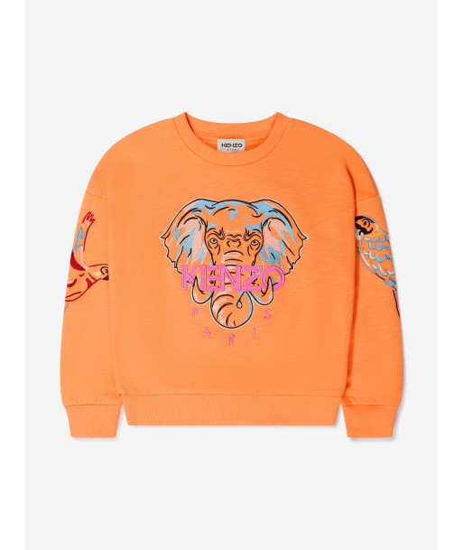 KENZO Girls Embroidered Elephant Sweatshirt en linge