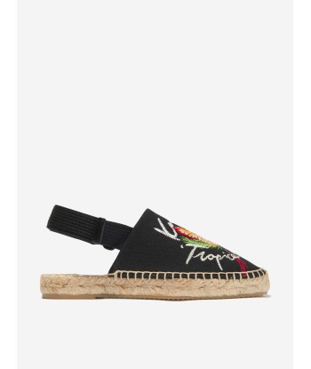 KENZO Girls Cotton Canvas Tropical Espadrilles pas cher chine