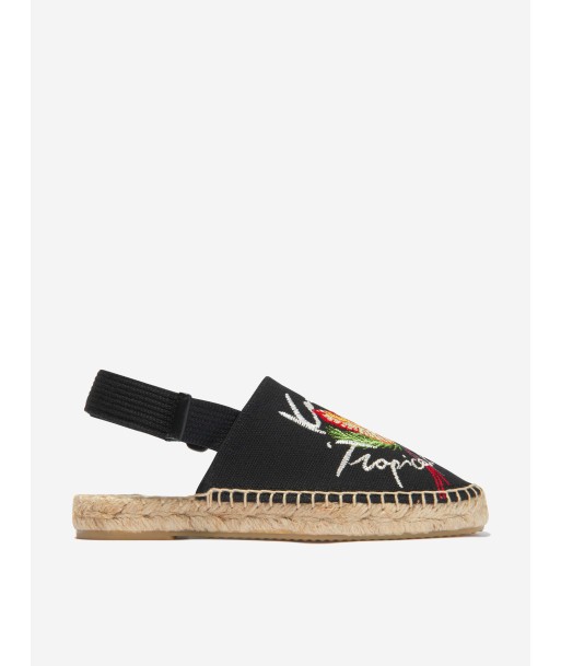 KENZO Girls Cotton Canvas Tropical Espadrilles pas cher chine