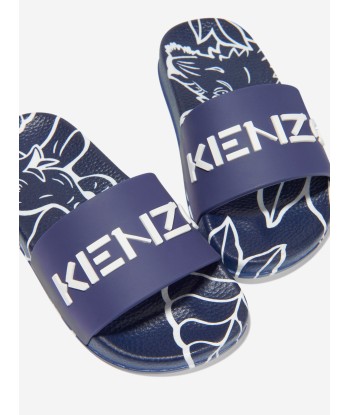 KENZO Unisex Rubber Logo Sliders acheter en ligne