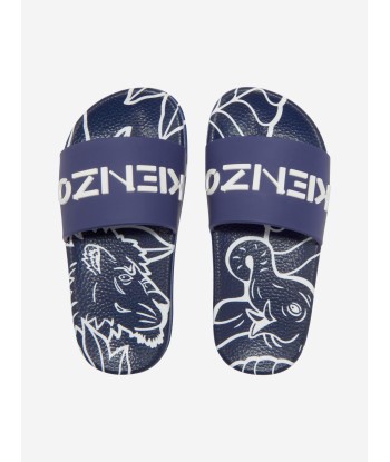 KENZO Unisex Rubber Logo Sliders acheter en ligne