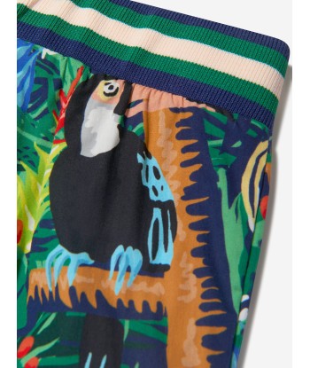 KENZO Boys Cotton Poplin Tropical Shorts Par le système avancé 