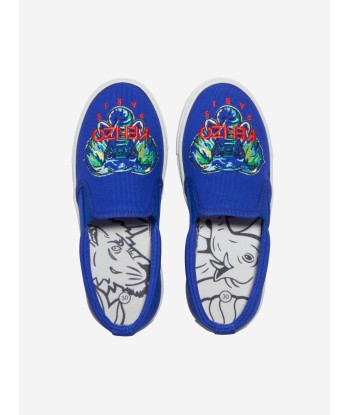 KENZO Unisex Cotton Canvas Elephant Trainers sur le site 