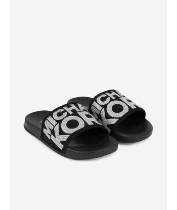 Michael Kors Diamante Logo Sliders pas cher