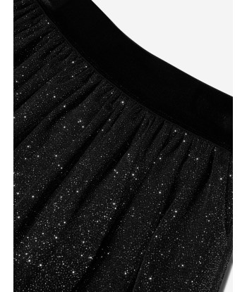 Monnalisa Girls Glitter Mesh Midi Skirt in Black Comment ça marche