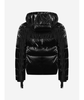 Monnalisa Girls Down Padded Fringed Jacket hantent personnes