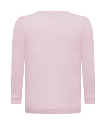 Monnalisa Girls Cotton Long Sleeve Rose T-Shirt acheter