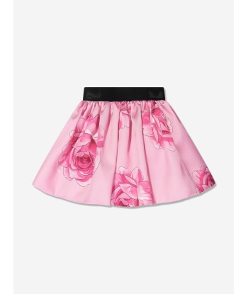 Monnalisa Girls Rose Mini Skirt in Pink shop