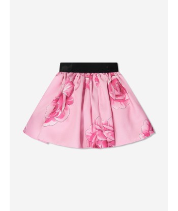 Monnalisa Girls Rose Mini Skirt in Pink shop