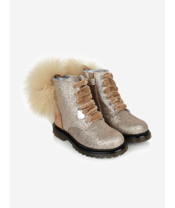 Monnalisa Nude Glitter Pom Pom Boots l'évolution des habitudes 